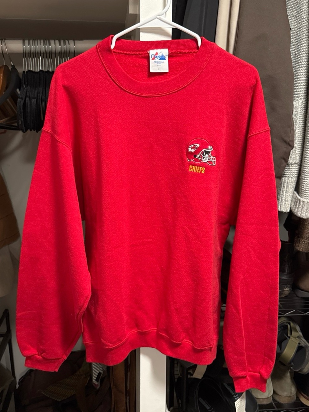 Deadstock Kansas City Chiefs Red Crewneck Sweatshirt